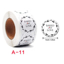 10 PCS Roll Seal Stickers Thank You Stickers Wedding Decoration Stickers Label, Size: 2.5cm/1inch(A-11)