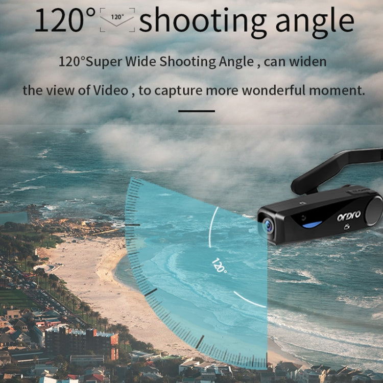 ORDRO EP5 WIFI APP Live Video Smart Head-Mounted Sports Camera With Remote Control(Black)
