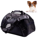 Portable Pet Backpack Dog Go Out Messenger Folding Bag Pet Supplies, Specification: Large(Black)