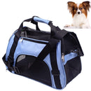 Portable Pet Backpack Dog Go Out Messenger Folding Bag Pet Supplies, Specification: Large(Blue)