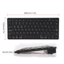 X5 2 in 1 Ultra-Thin Mini Wireless Bluetooth Keyboard + Bluetooth Mouse Set, Support Win / Android / IOS System(Black)