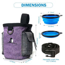 Pet Training Waist Bag With Belt Portable Outing Training Pet Snack Bag, Specification: Purple Waist Bag