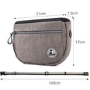 MOVEPEAK Pet Snack Bag Leash Pet Training Waist Bag Outing Dog Snack Bag(Dark Blue)