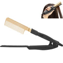 Portable Wet And Dry Clip Hair Straightener Straight Hair Comb(AU Plug)