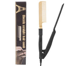 Portable Wet And Dry Clip Hair Straightener Straight Hair Comb(AU Plug)