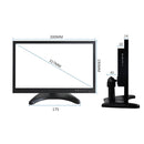 ZGYNK B1042 Portable High-Definition Metal Computer Monitor Display, Size:12.5 inch VGA AV HDMI BNC