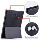 Tri-Fold Mirror LED 8 Lights Makeup Mirror(Black)