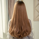 Realistic Chemical Fiber High Temperature Silk Long Curly Hair Wig for Girls, Color:Honey Pick Thin Vine