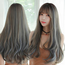 Realistic Chemical Fiber High Temperature Silk Long Curly Hair Wig for Girls, Color:Honey Pick Thin Vine