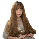 Realistic Chemical Fiber High Temperature Silk Long Curly Hair Wig for Girls, Color:Honey Pick Thin Vine