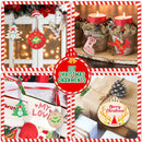 Christmas Creative DIY Decoration Gift Set Handmade Wood Chip Pendant, Style:JM02031