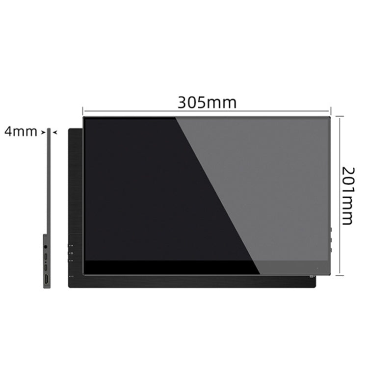 DQ12 13.3 inch LCD Monitor HDR Large Screen Computer Monitor, Specifications:4K(Regular Version)