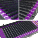 16Rows Natural Makeup Lashes Black False Eyelashes Eye Lashes Extension Tools, Curl:C, Thickness:0.07mm(8mm)