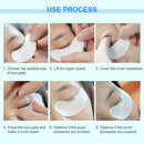 50 PCS Paper Patches Eyelash Under Eye Pads Lash Eyelash Extension Paper Patches Eye Tips Sticker Wraps Make Up Tools(Golden)