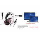 XIBERIA K5 Subwoofer 7.1 Music Gaming Headset, Cable Length: 2m, Style:Single 3.5mm(Gray)
