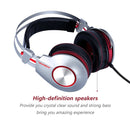 XIBERIA K5 Subwoofer 7.1 Music Gaming Headset, Cable Length: 2m, Style:Single 3.5mm(Gray)