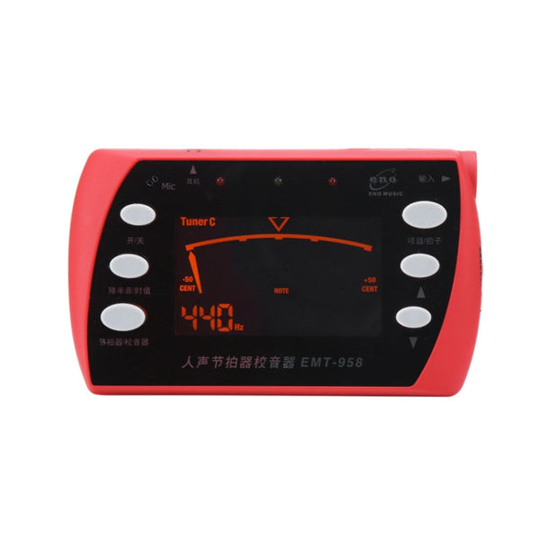 ENO EMT-958 Electronic Vocal Metronome For Piano/Guitar/Drum/Guzheng/Violin(Red)