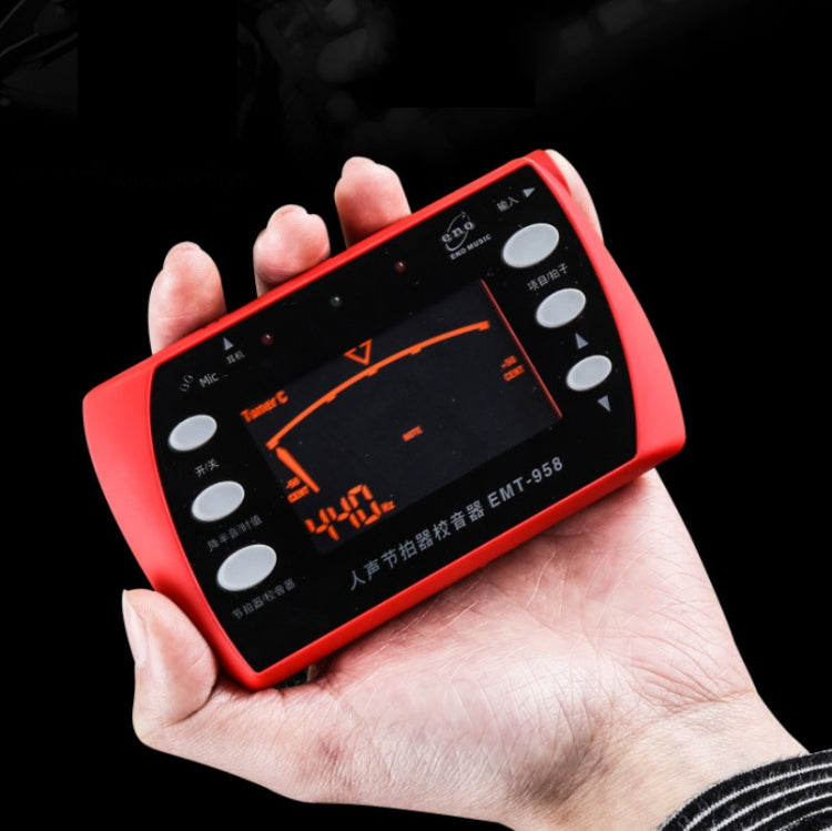 ENO EMT-958 Electronic Vocal Metronome For Piano/Guitar/Drum/Guzheng/Violin(Red)