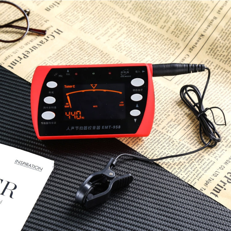 ENO EMT-958 Electronic Vocal Metronome For Piano/Guitar/Drum/Guzheng/Violin(Red)