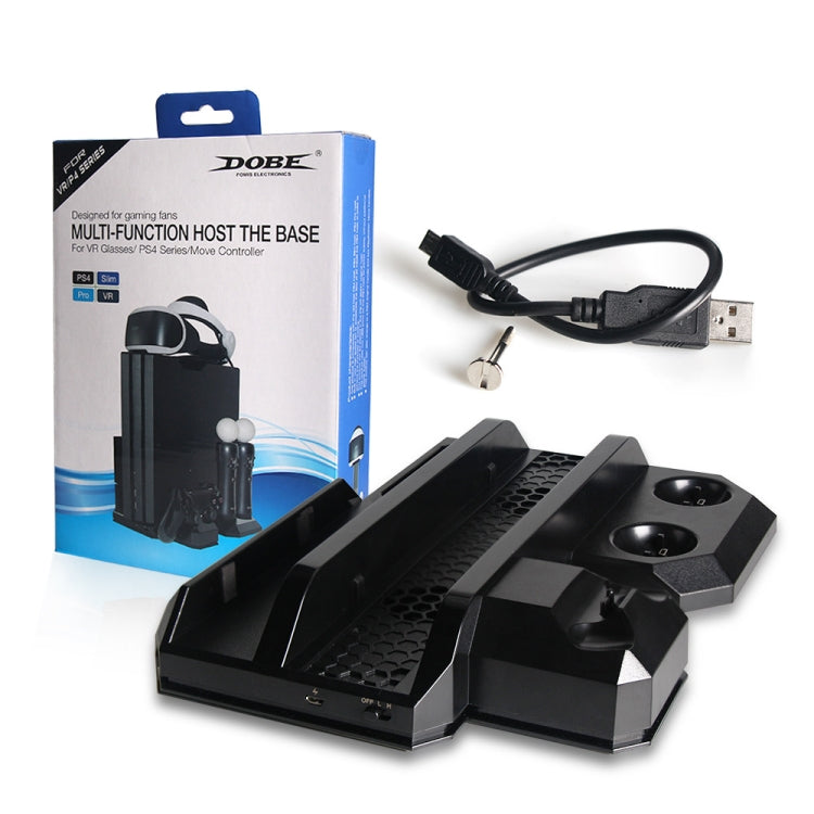 DOBE TP4-888 Multi-Function Bracket Host Dual Charging Base Fan Handle Charging Stand For PS4/SLIM/PRO/VR