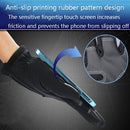 HUMRAO Outdoor Riding Gloves Winter Velvet Thermal Gloves Ski Motorcycle Waterproof Non-Slip Gloves, Size: L(Black)