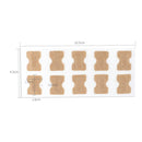 10 PCS Glue-free Orthopedic Nail Stick Toe Nail Groove Inlay Corrector(Transparent Bottom)