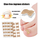 10 PCS Glue-free Orthopedic Nail Stick Toe Nail Groove Inlay Corrector(White Bottom)