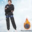Electric Bike Winter Outdoor Riding Windproof Cold Protection Plus Velvet Warm Leg Guard Knee Pads, Style:70cm Black