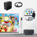 Multi-Function Projection And Charging AC Adapter Base Support Android/PC/Lite For Switch, Specifications:Black+US Plug