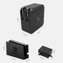 Multi-Function Projection And Charging AC Adapter Base Support Android/PC/Lite For Switch, Specifications:Black+EU Plug