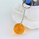 2 PCS Anime 7 Stars Balls 2.7cm PVC Figures Toys Keychain(2 star)