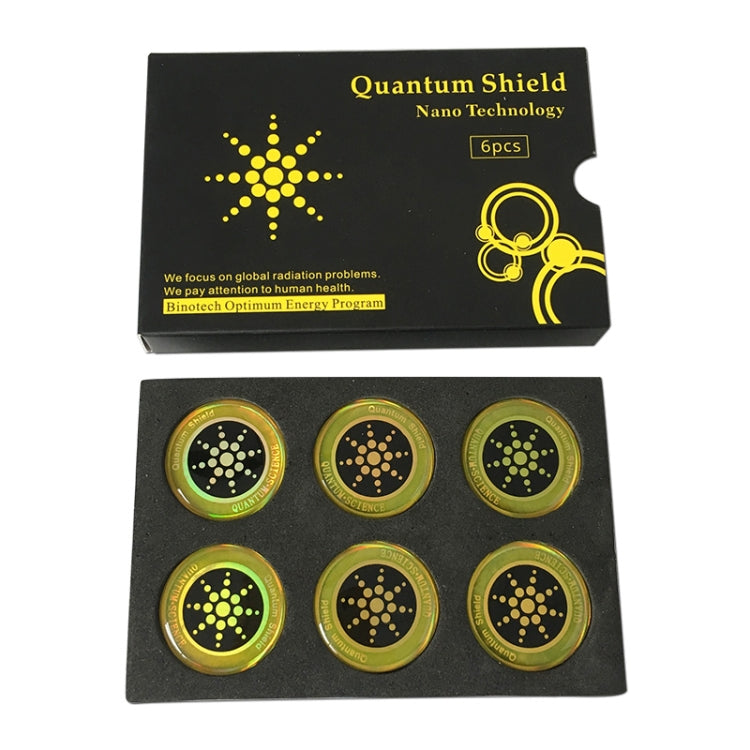 10PCS Quantum Shield Mobile Phone Sticker For Cell Phone Anti Radiation Protection from EMF Fusion Excel Anti-Radiation Gold