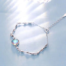 925 Sterling Silver Lembongan Island Bracelet Women Color-Changing Crystal Knuckle Chain