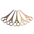 Stainless Steel Eiffel Tower Scissors Handmade Thread Tea Bag Scissors(Red Bronze)