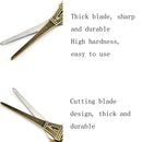 Stainless Steel Eiffel Tower Scissors Handmade Thread Tea Bag Scissors(Red Bronze)