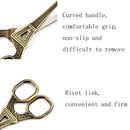 Stainless Steel Eiffel Tower Scissors Handmade Thread Tea Bag Scissors(Red Bronze)