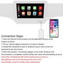 Modified Dedicated Carplay Box Wired To Wireless Car Navigation for Apple Mobile Phones, Applicable For Infiniti QX50/Q50L(Black Square)