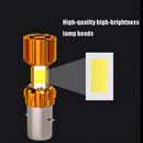 2 PCS CS-1168 DC10-85V/1200LM/10W Motorcycle LED Luminous Headlights, Style:Three Sides