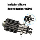 2 PCS CS-547F1 DC12-80V/900-1000LM/12W Motorcycle LED Headlight Far And Near Beam Spotlight Three Claw With Lens Fisheye Car Light