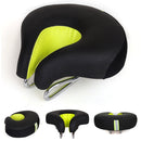 Noseless Bicycle Saddle Mountain Bike Thickened Soft Cushion(Green)