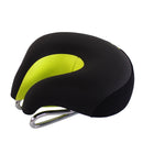 Noseless Bicycle Saddle Mountain Bike Thickened Soft Cushion(Green)