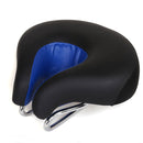Noseless Bicycle Saddle Mountain Bike Thickened Soft Cushion(Blue)
