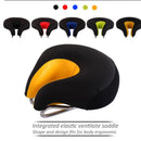 Noseless Bicycle Saddle Mountain Bike Thickened Soft Cushion(Blue)