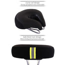 Noseless Bicycle Saddle Mountain Bike Thickened Soft Cushion(Blue)