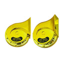 2 PCS / Set 12V Motorcycle Electric Car Modified Mono Horn(Golden)