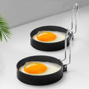 Egg Ring Iron Spray Non-Stick Round Omelette Model Omelette Mold, Specification: 2 PCS