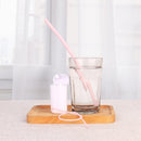 3 PCS Portable Foldable Collapsible Reusable Silicone Drinking Straw Outdoor Household Drinking Tool, Straw Size: 230x8mm, Sytle:Straight Straw(Black)