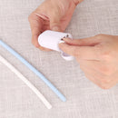 3 PCS Portable Foldable Collapsible Reusable Silicone Drinking Straw Outdoor Household Drinking Tool, Straw Size: 230x8mm, Sytle:Straight Straw(Black)