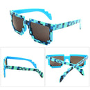 Fashion Sunglasses Action Game Toys Square Glasses(Blue)