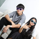 Fashion Sunglasses Action Game Toys Square Glasses(Purple)